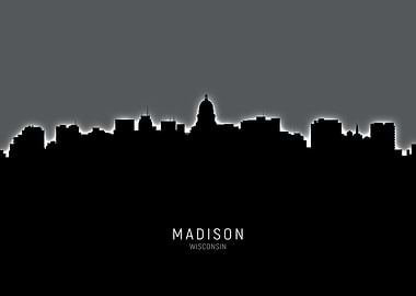 Madison Wisconsin Skyline