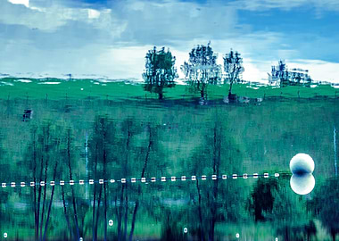 Trees And A White Bubble