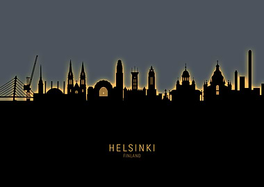 Helsinki Finland Skyline
