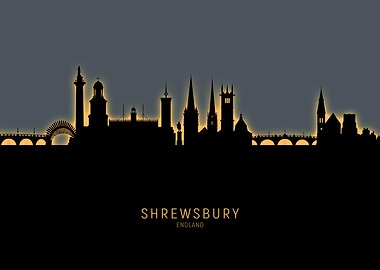 Shrewsbury England Skyline