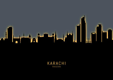 Karachi Pakistan Skyline