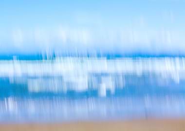 Vertical beach blur VI