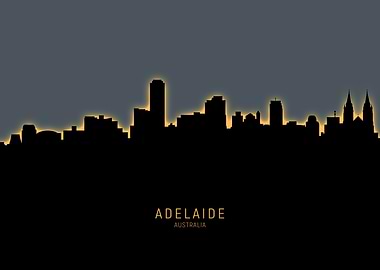 Adelaide Australia Skyline