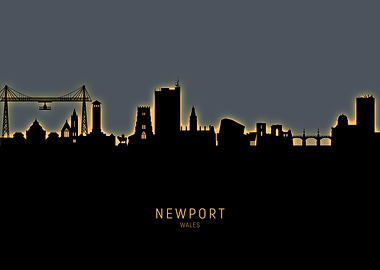 Newport Wales Skyline