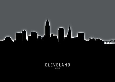 Cleveland Ohio Skyline