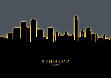 Birmingham England Skyline