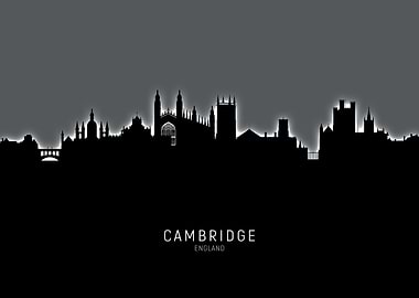 Cambridge England Skyline