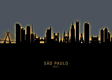 Sao Paulo Brazil Skyline