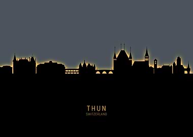 Thun Switzerland Skyline