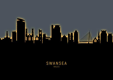 Swansea Wales Skyline