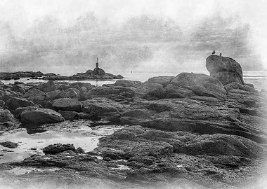The coast in Normandy