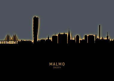 Malmo Sweden Skyline