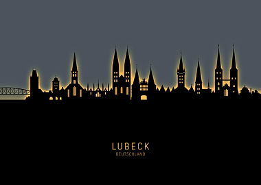 Lubeck Deutschland Skyline