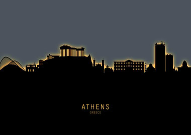 Athens Greece Skyline
