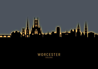 Worcester England Skyline