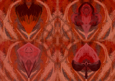 poker fire flower cards