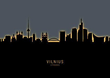 Vilnius Lithuania Skyline