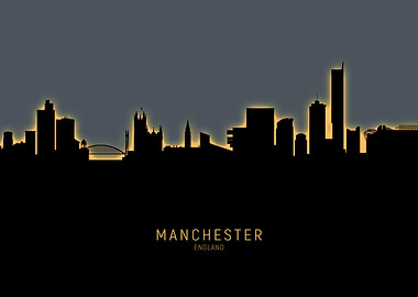 Manchester England Skyline