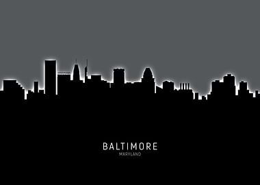 Baltimore Maryland Skyline