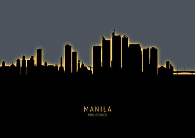 Manila Philippines Skyline