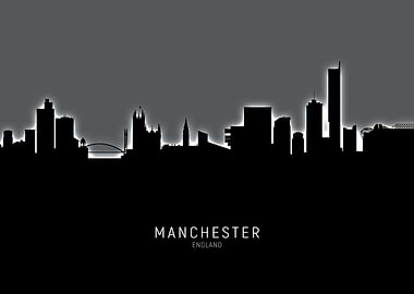 Manchester England Skyline