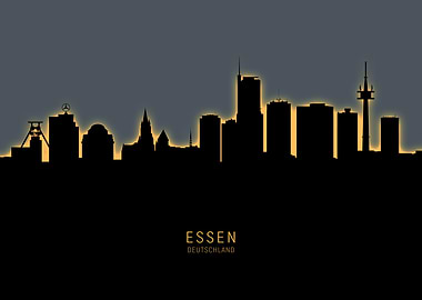 Essen Deutschland Skyline