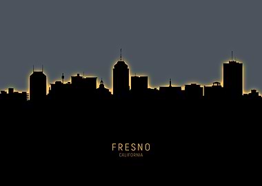 Fresno California Skyline