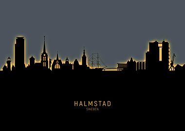 Halmstad Sweden Skyline