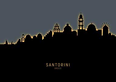 Santorini Greece Skyline