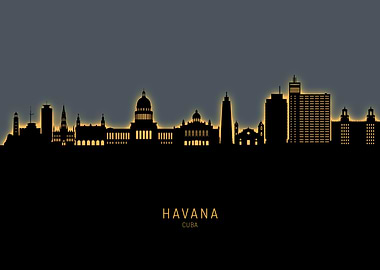 Havana Cuba Skyline