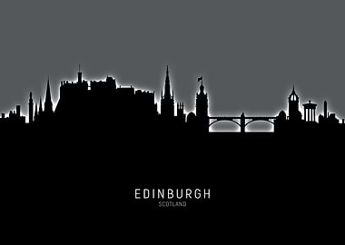 Edinburgh Scotland Skyline