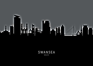 Swansea Wales Skyline