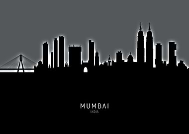 Mumbai India Skyline