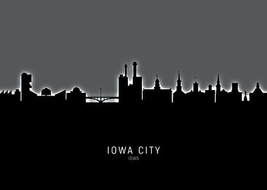 Iowa City Iowa Skyline
