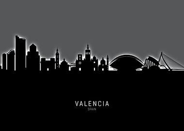 Valencia Spain Skyline