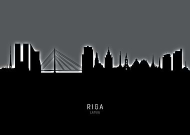 Riga Latvia Skyline