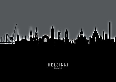 Helsinki Finland Skyline