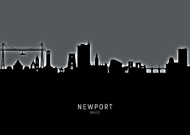 Newport Wales Skyline