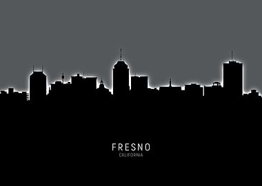Fresno California Skyline