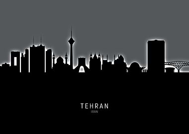 Tehran Iran Skyline