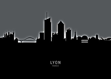 Lyon France Skyline