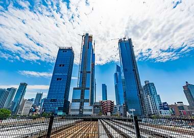 Skyscrapers in costruction