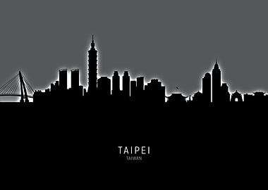 Taipei Taiwan Skyline