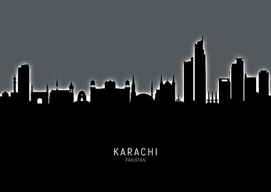 Karachi Pakistan Skyline