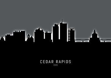 Cedar Rapids Iowa Skyline