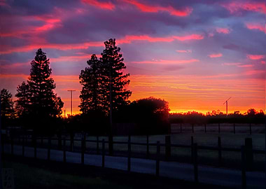 Sunset over Dog Creek