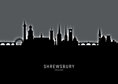 Shrewsbury England Skyline