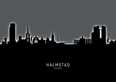 Halmstad Sweden Skyline