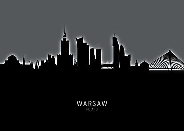 Warsaw Poland Skyline