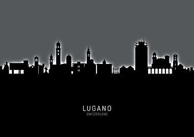 Lugano Switzerland Skyline